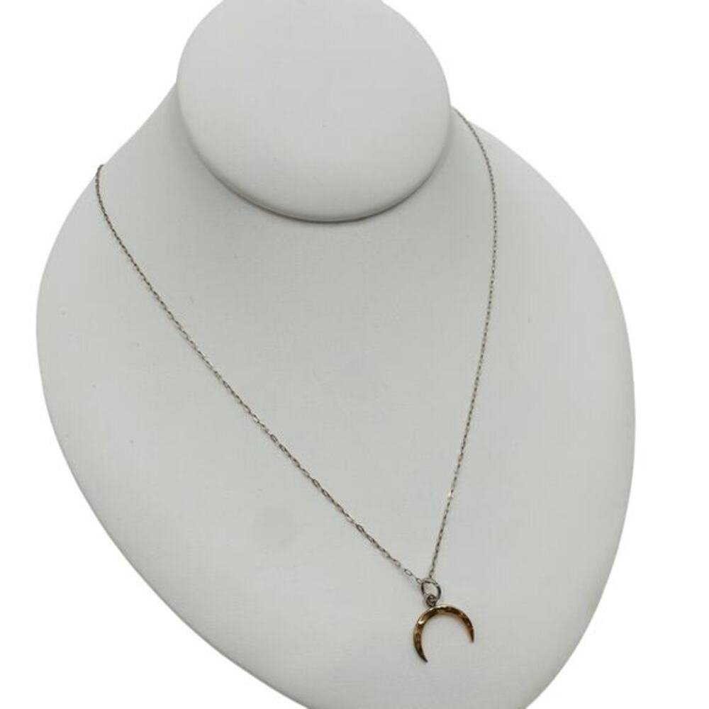 Sterling Silver Half‎ moon necklace